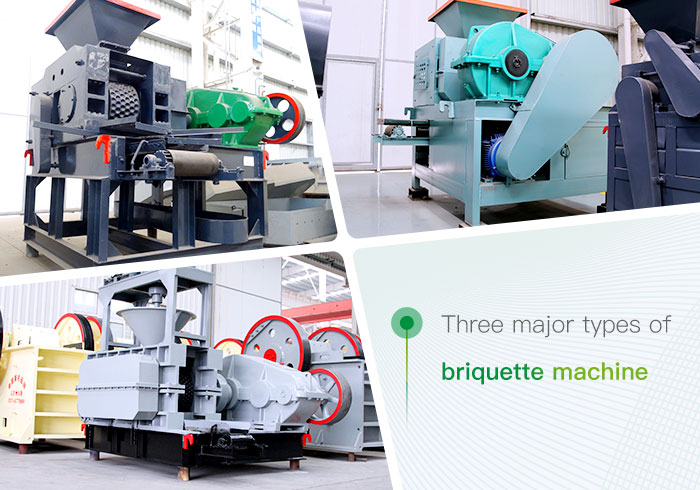 Three types of briquette machine