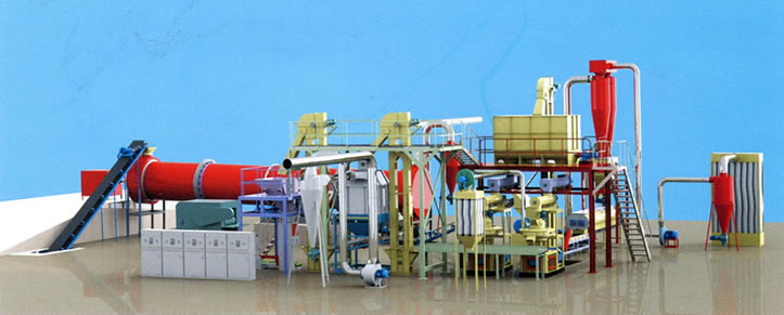 Rice Hulls Pellet Mill Line